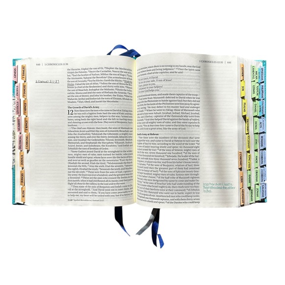 NKJV Journal the Word Bible Cloth Board Thomas Nelson Floral Annotated - Picture 7 of 11